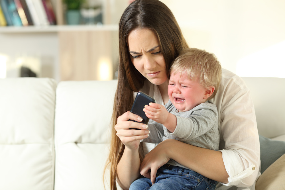 soothing tantrums with screens